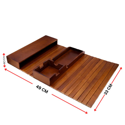 Bamboo Sofa Armrest Tray