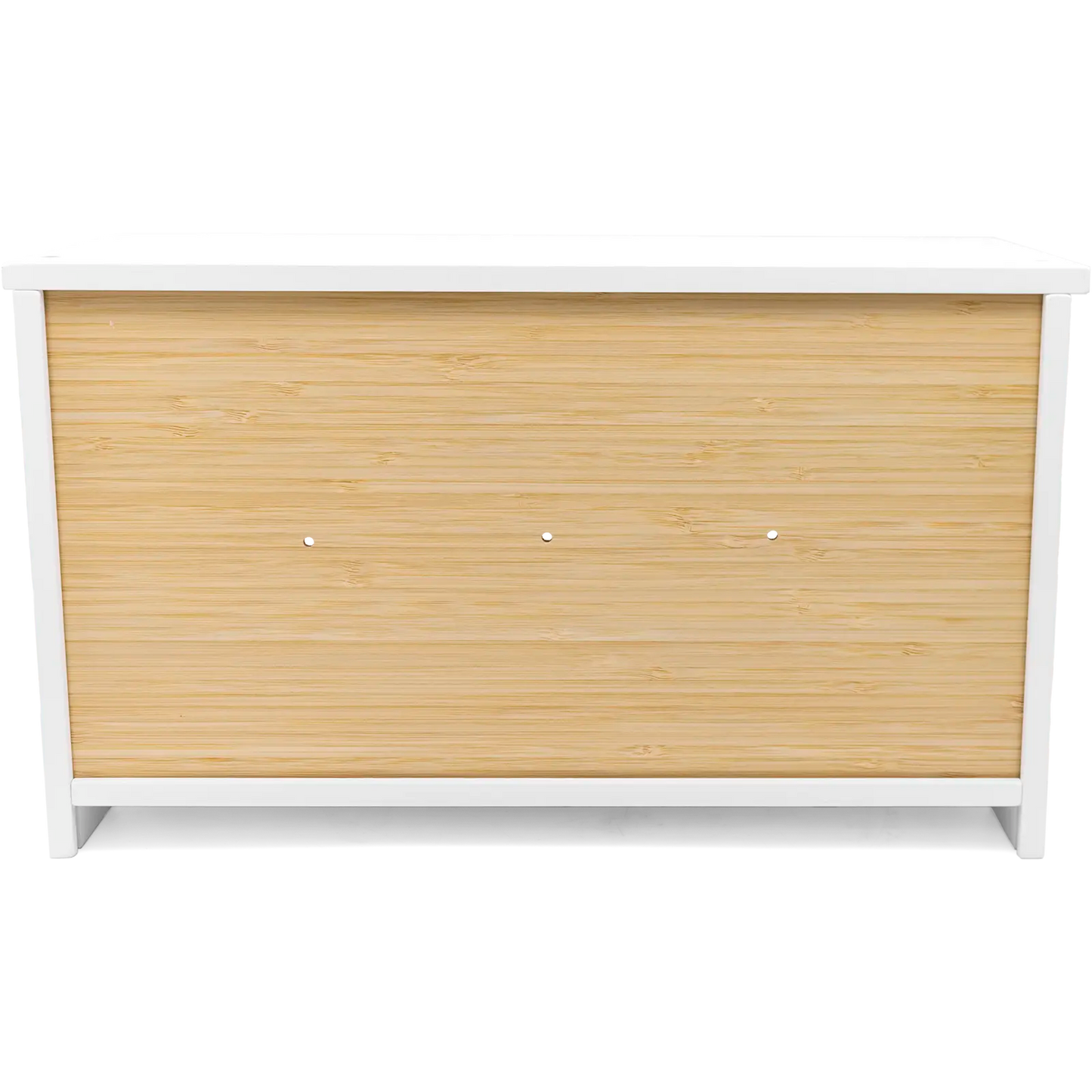 White Bamboo Single-Layer Bread Bin