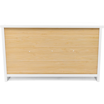 White Bamboo Single-Layer Bread Bin