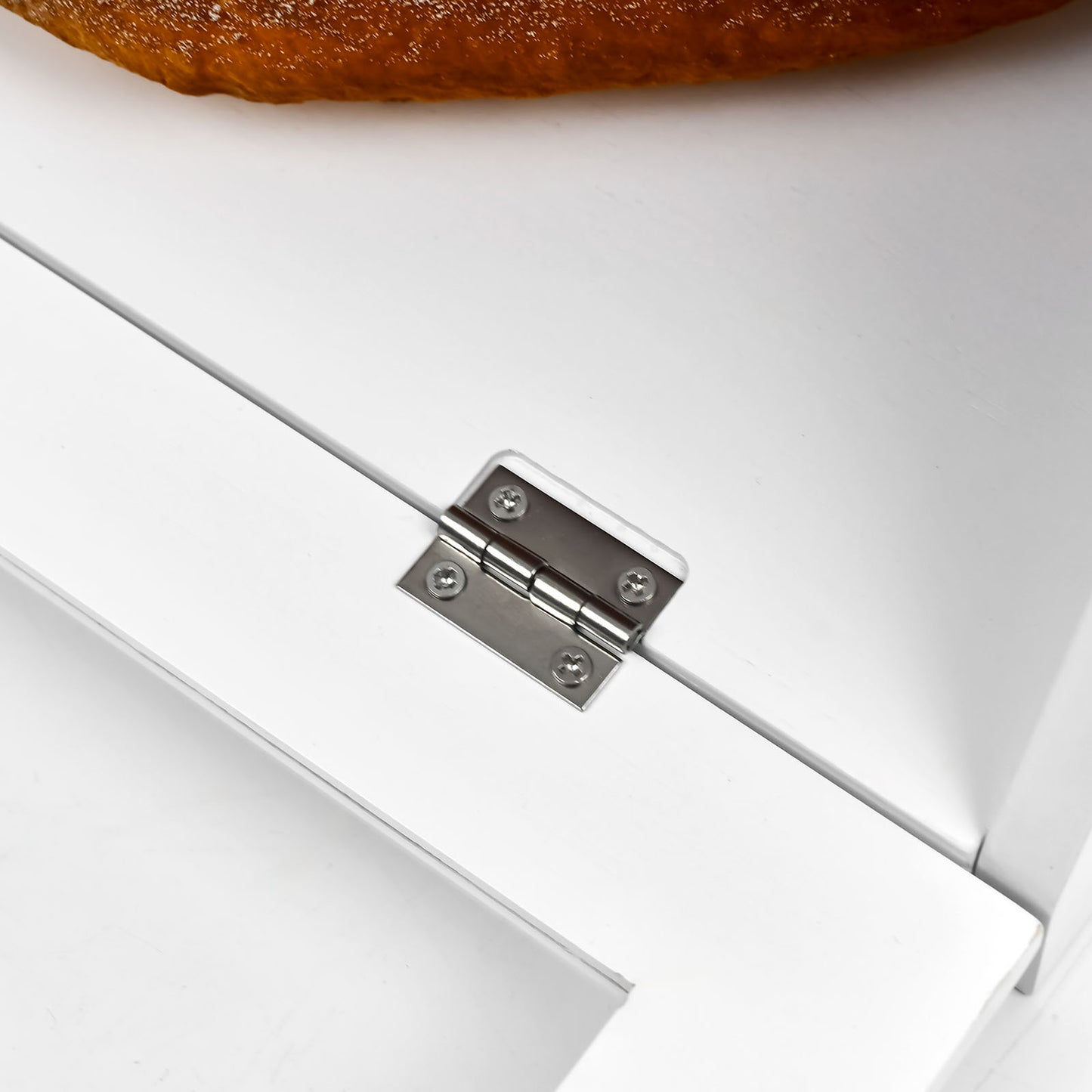 White Bamboo Single-Layer Bread Bin