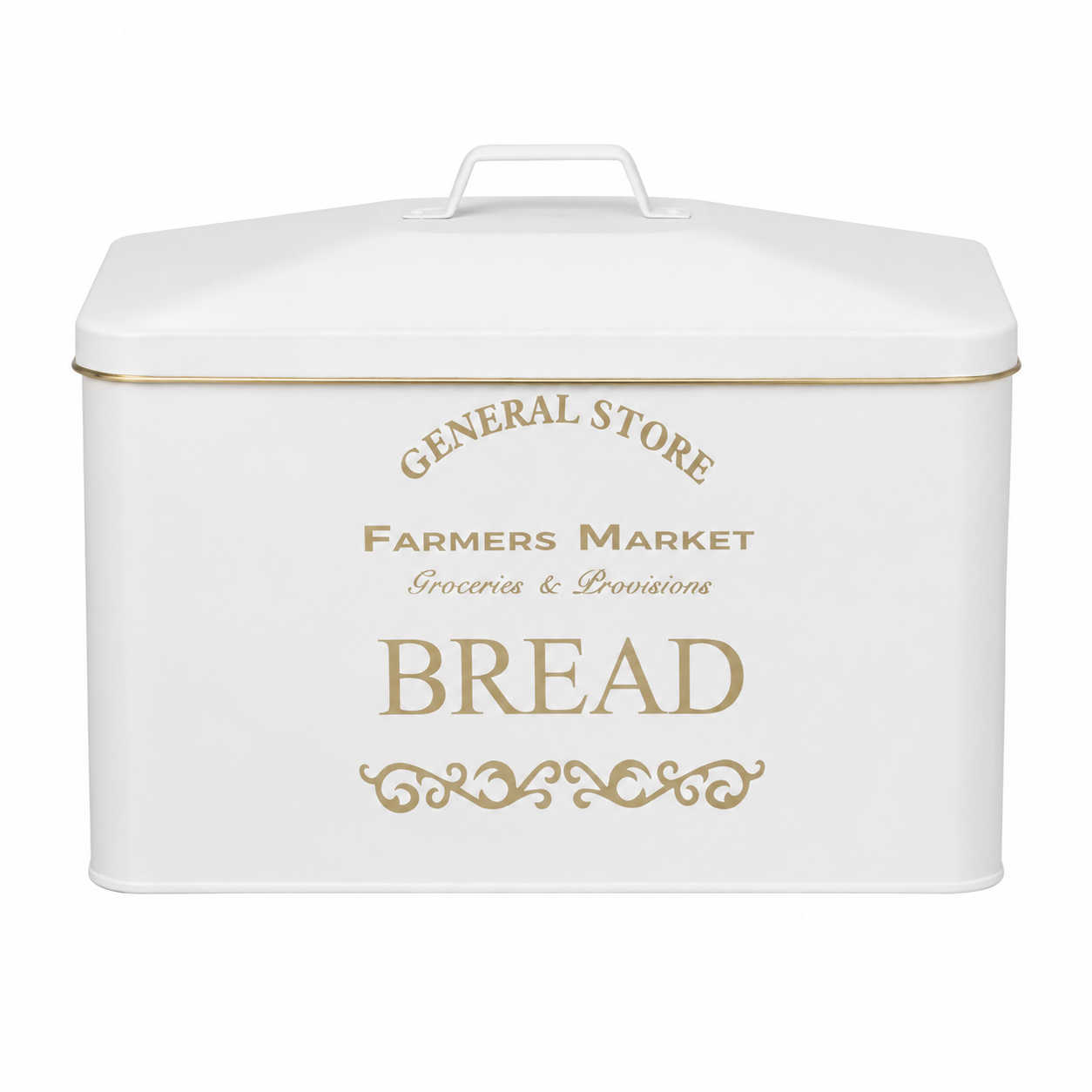 Vintage Farmhouse Metal Bread Bin – Set of 4