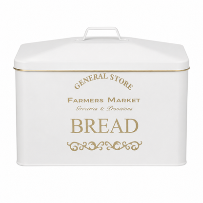 Vintage Farmhouse Metal Bread Bin – Set of 4