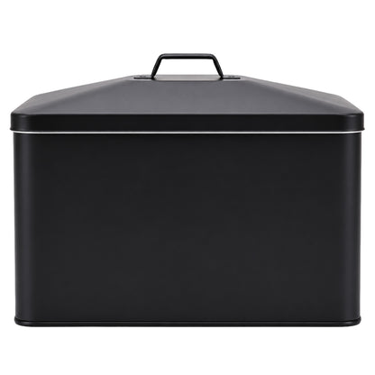 Vintage Farmhouse 4 Piece Black Bread Bin & Canister Set