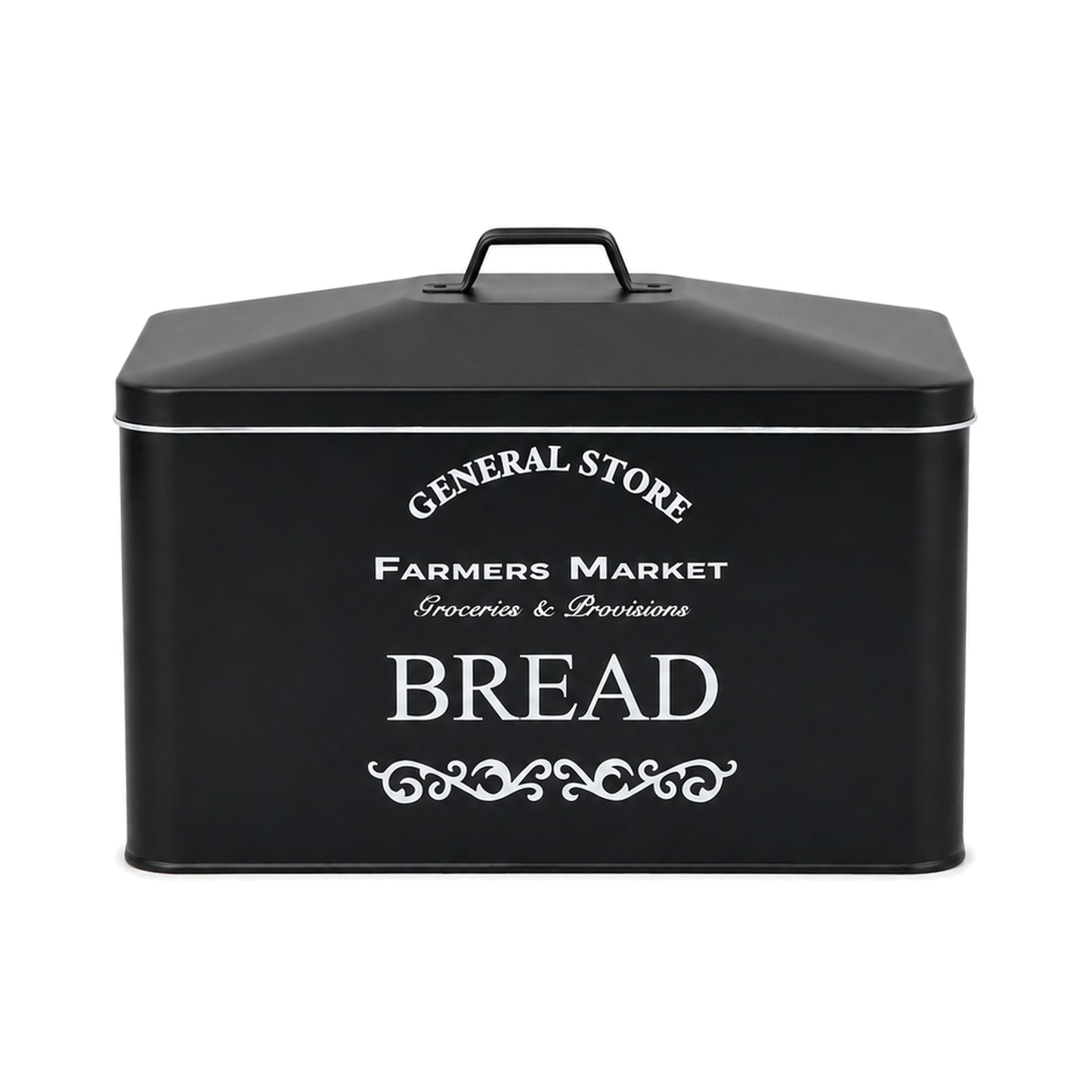 Black Vintage 4-Piece Kitchen Canister Set