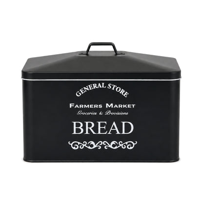 Black Vintage 4-Piece Kitchen Canister Set