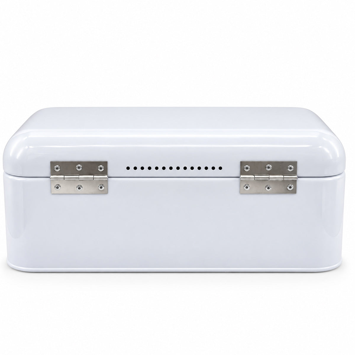 White 4 Piece Bread Bin & Canister Storage Set