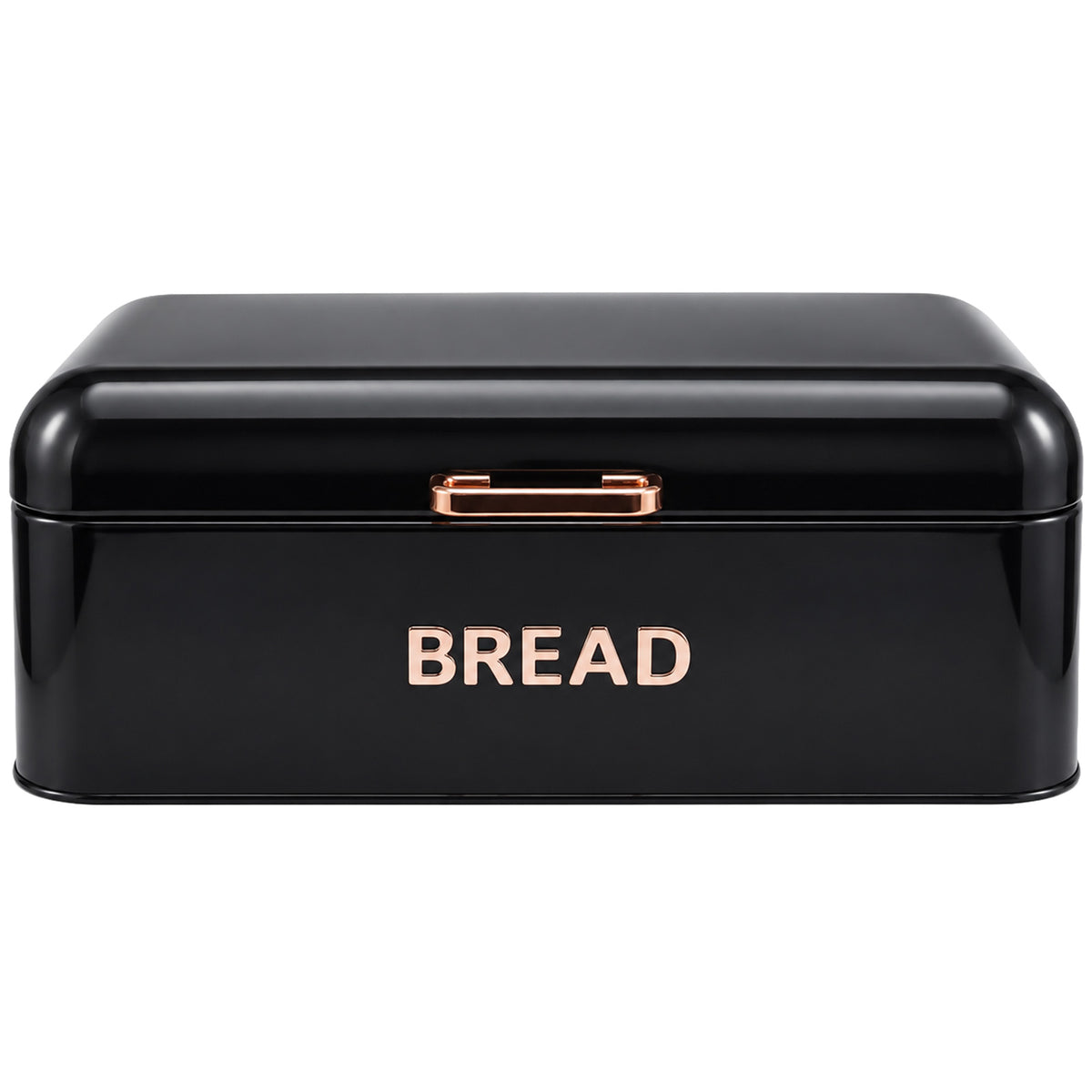 Black 4 Piece Bread Bin & Canister Storage Set