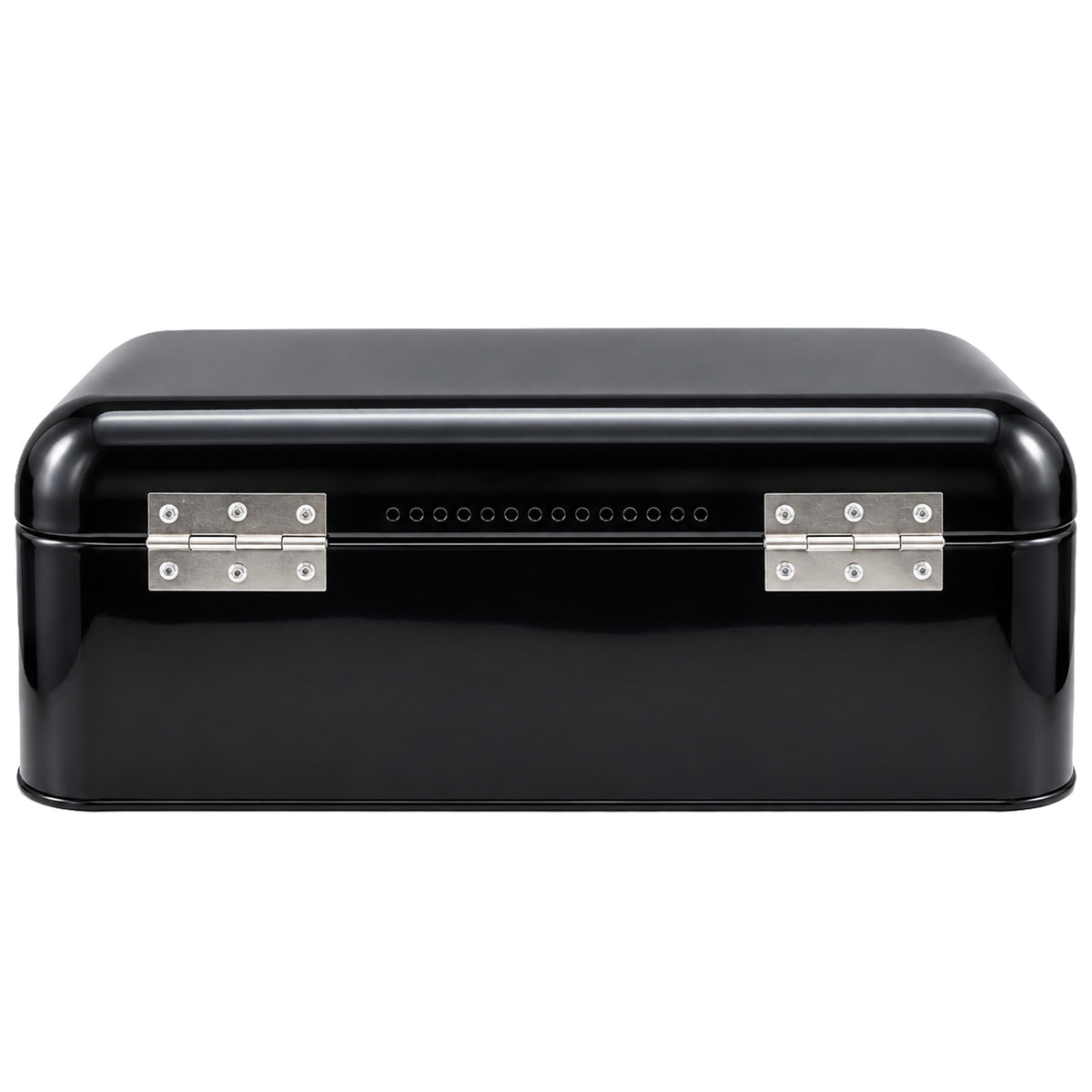 Black 4 Piece Bread Bin & Canister Storage Set