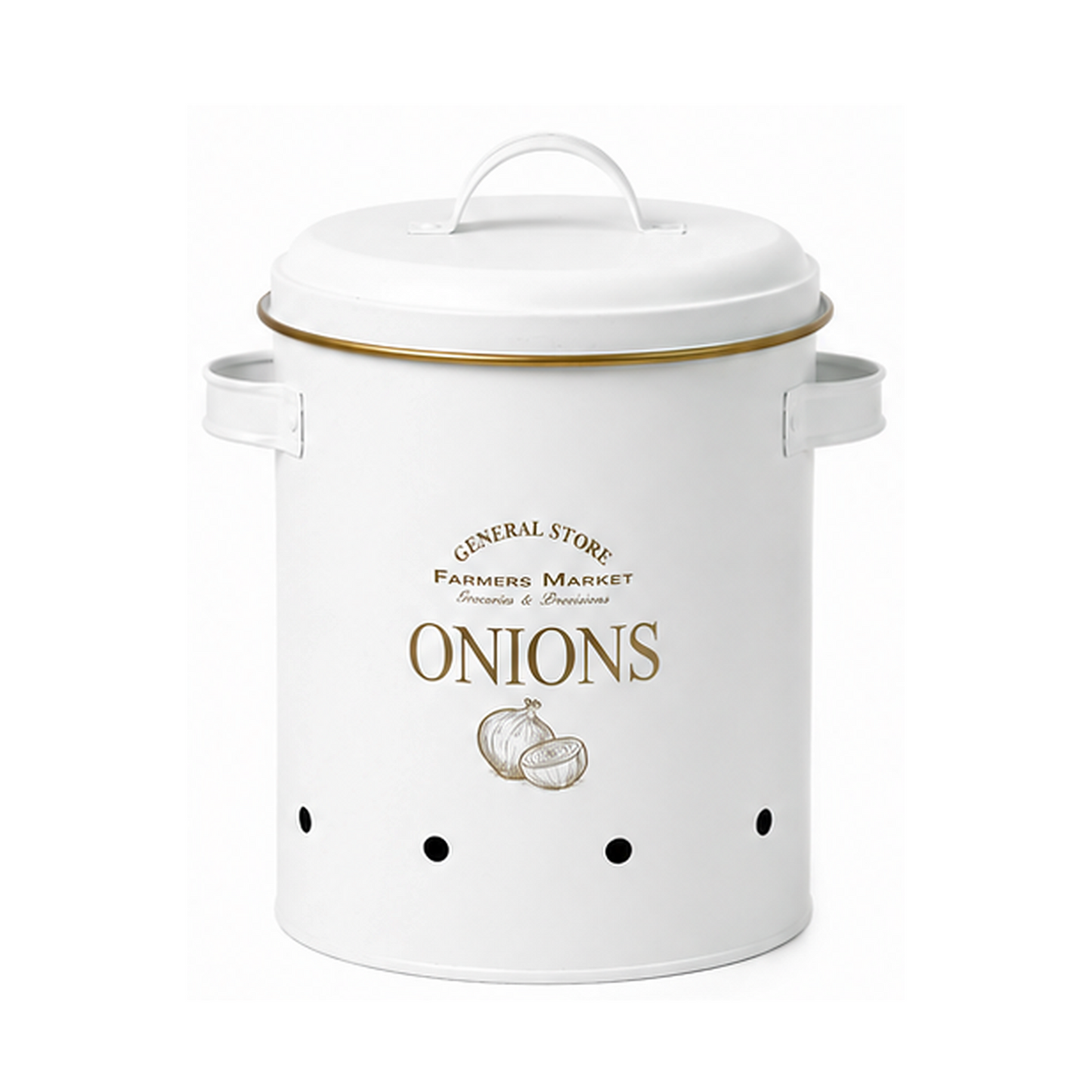Vintage Farmhouse 3-Piece Potato, Onion & Garlic Storage Bin Set