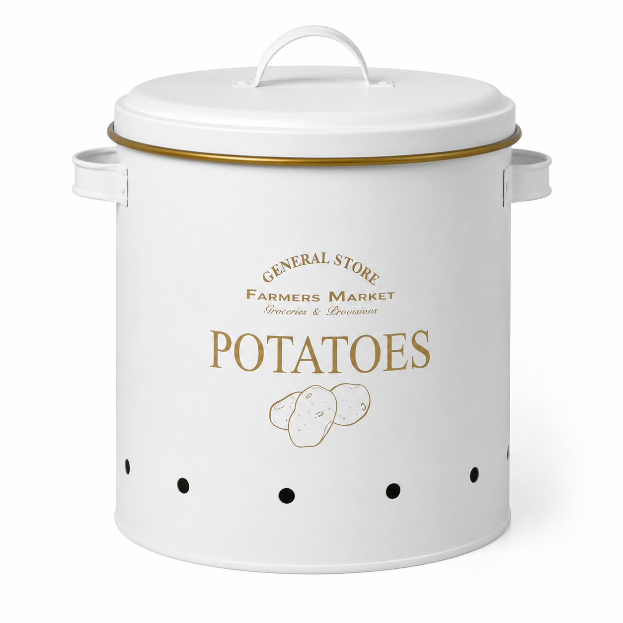 Vintage Farmhouse 3-Piece Potato, Onion & Garlic Storage Bin Set