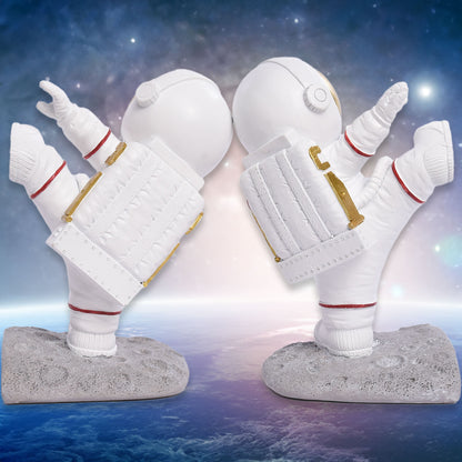 Karate Kicking Astronauts Bookends
