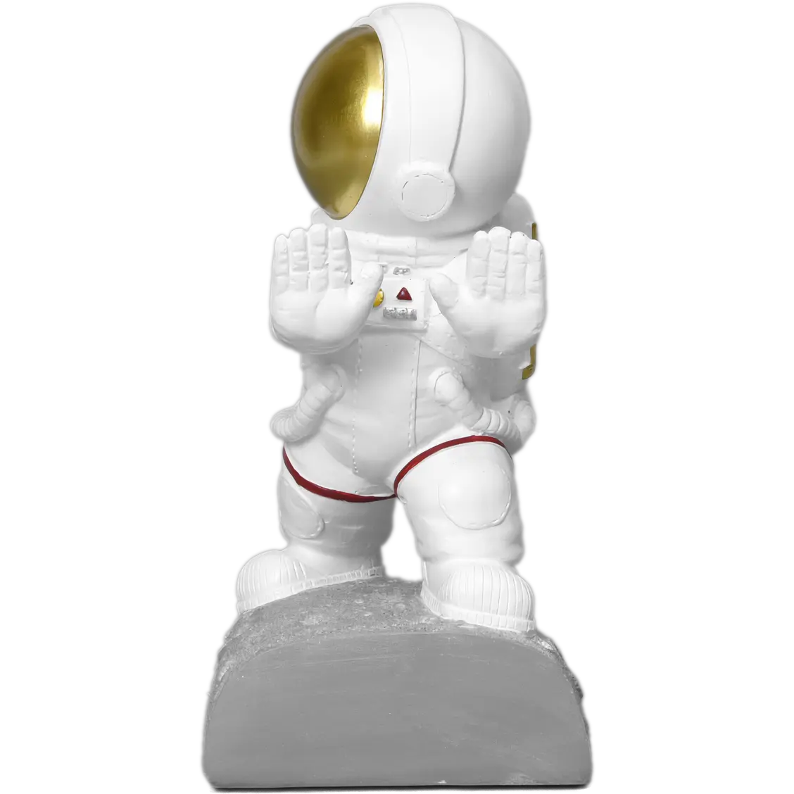 Pushing Facing Astronauts Bookends