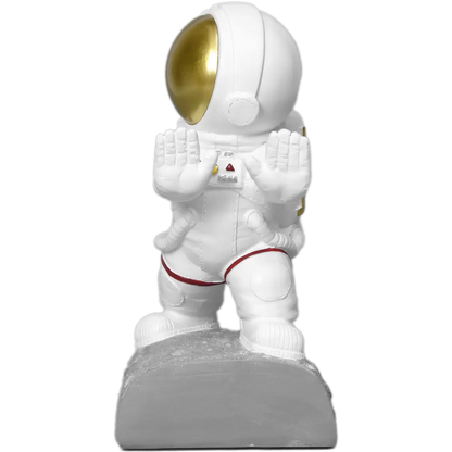 Pushing Facing Astronauts Bookends