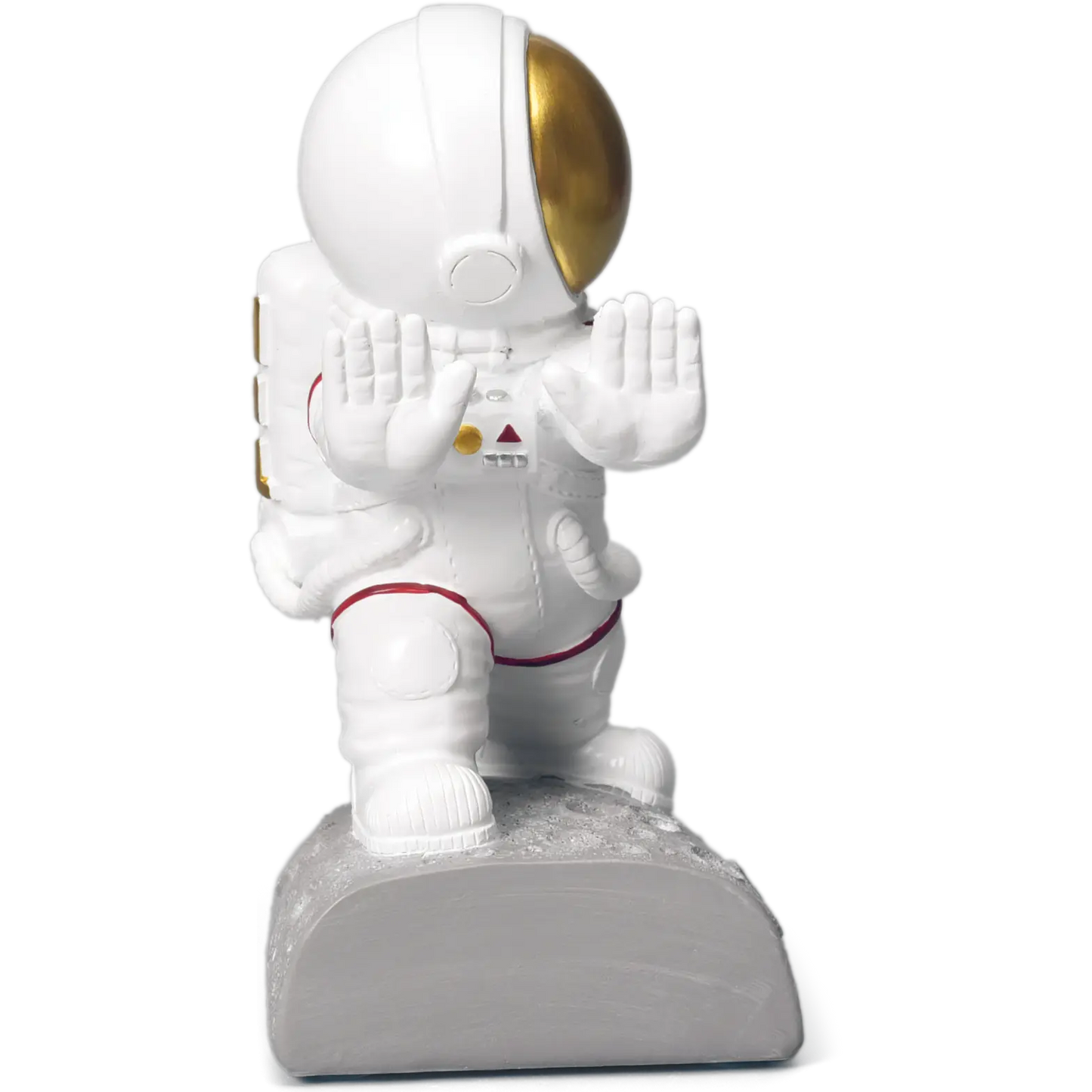 Pushing Facing Astronauts Bookends