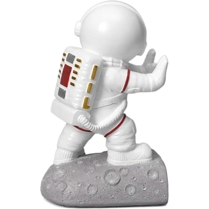 Pushing Facing Astronauts Bookends