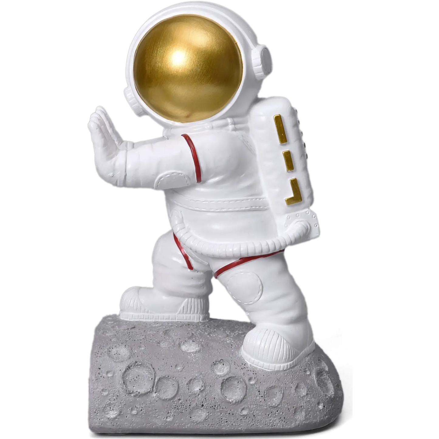 Pushing Facing Astronauts Bookends