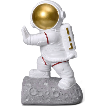 Pushing Facing Astronauts Bookends