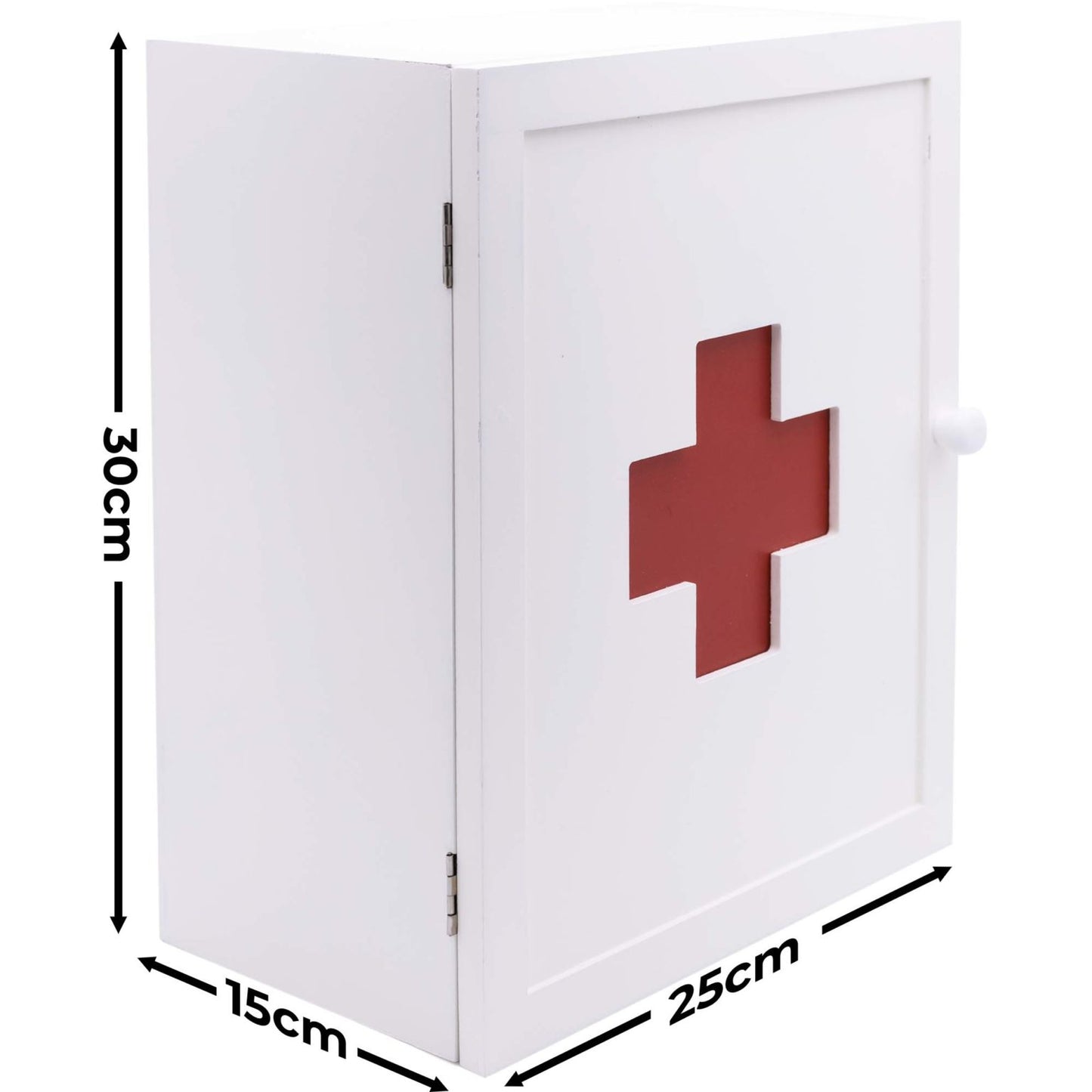 White Wall Mounted Pharmacy Medicine First Aid Box
