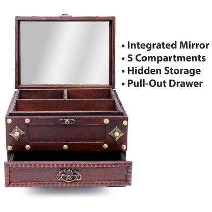 North Star Jewellery Box With Mirror