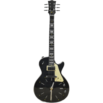 Retro LED Black Les Paul Guitar Wall Clock