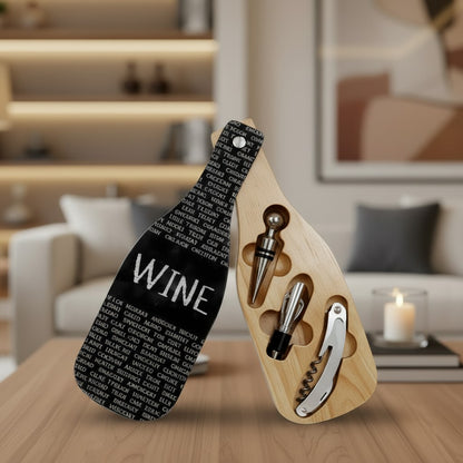 Acacia Wood Wine Accessory Gift Set | 3-Piece Tool Kit
